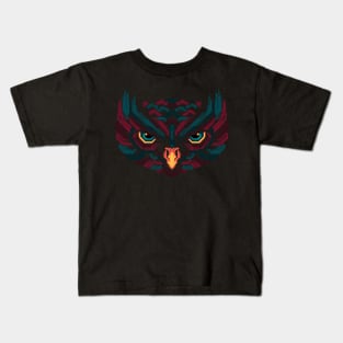 Owl head lines Kids T-Shirt